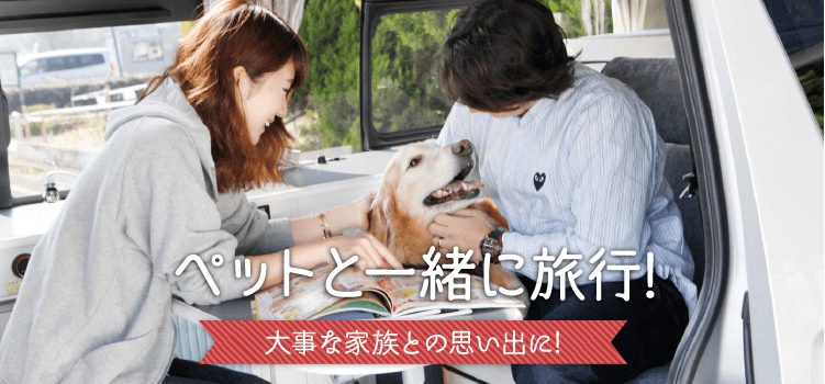 ペットと一緒にキャンピングカーで旅行